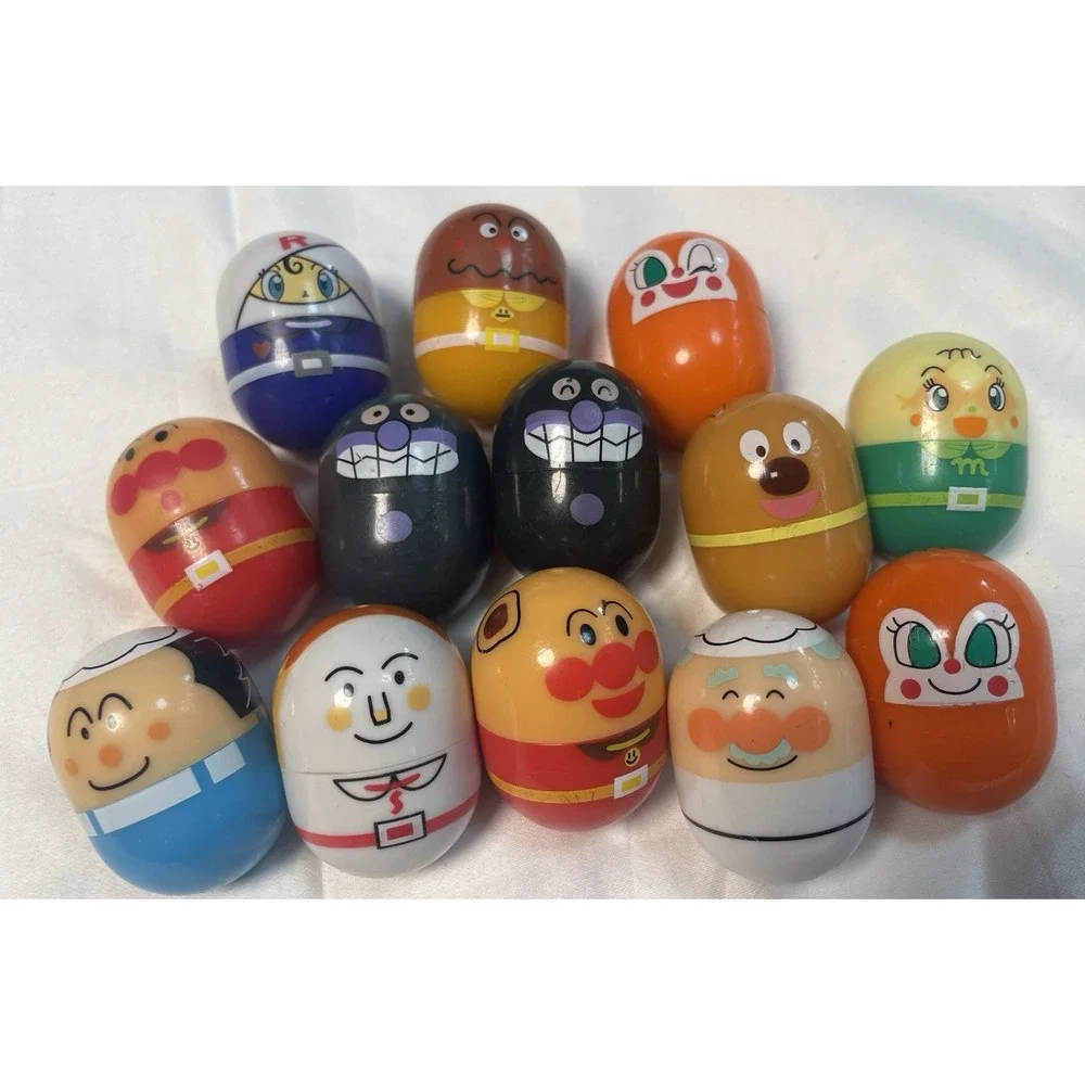 Bandai Lot of 13 Anpanman Dokin Chan Figure Toys